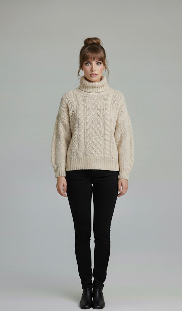 Alpine Cloud Cable Sweater