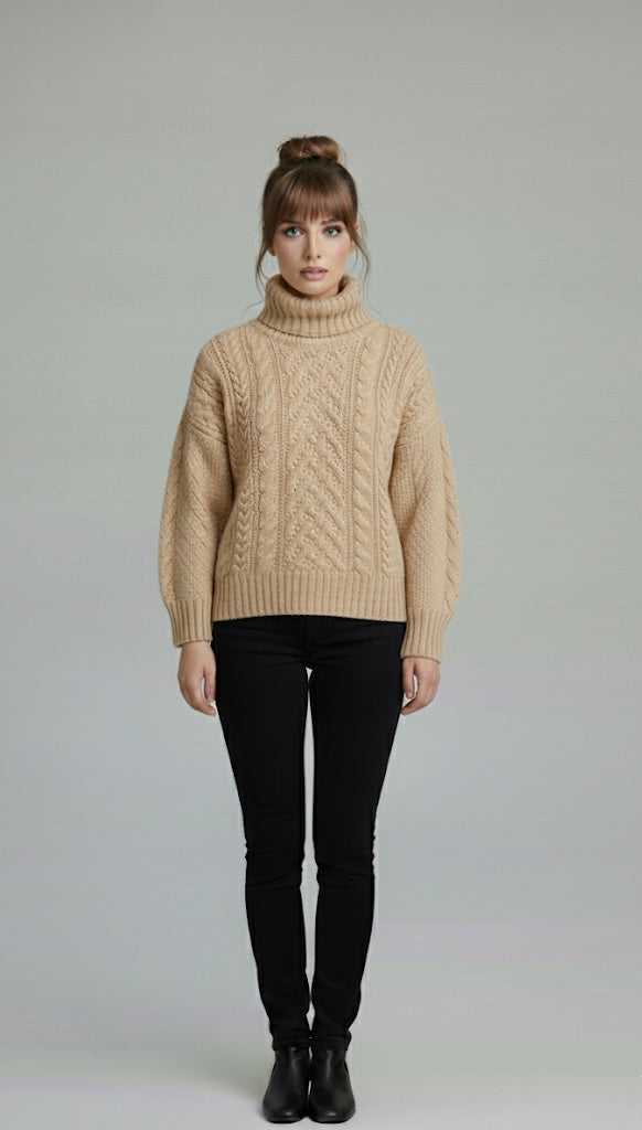 Alpine Cloud Cable Sweater