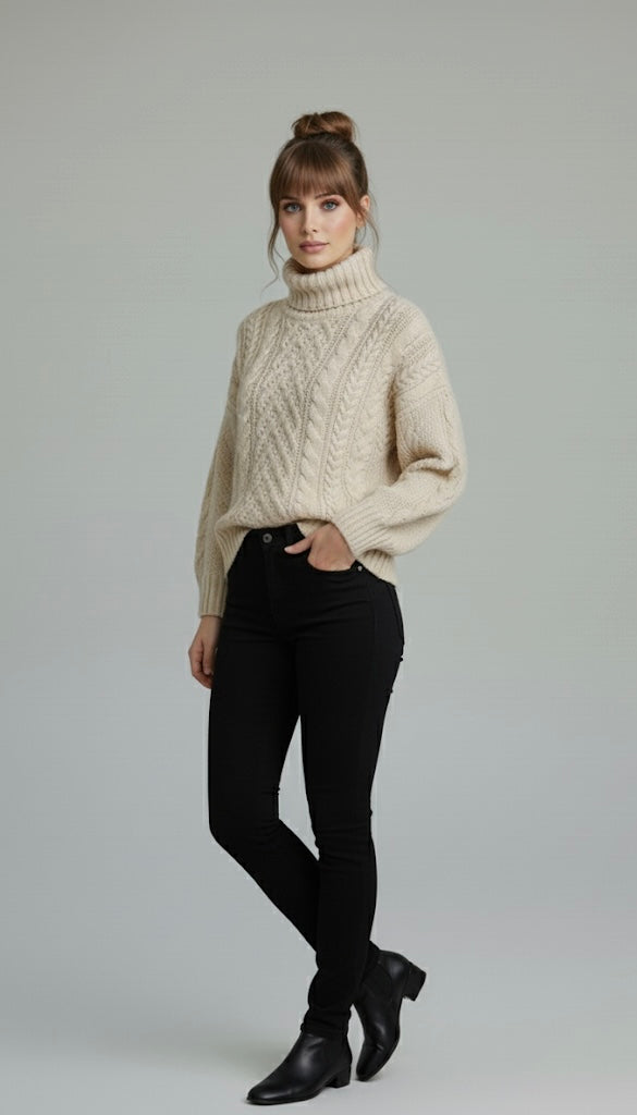 Alpine Cloud Cable Sweater