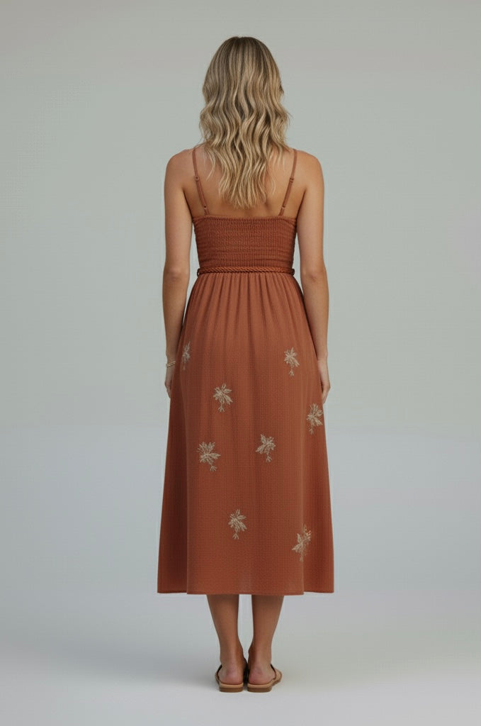 Terra Cotta Midi Dress