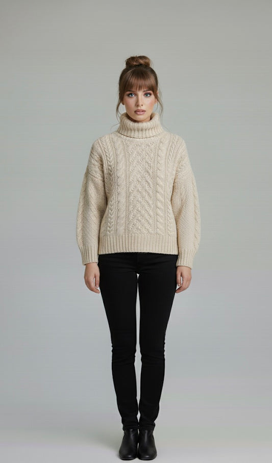 Alpine Cloud Cable Sweater